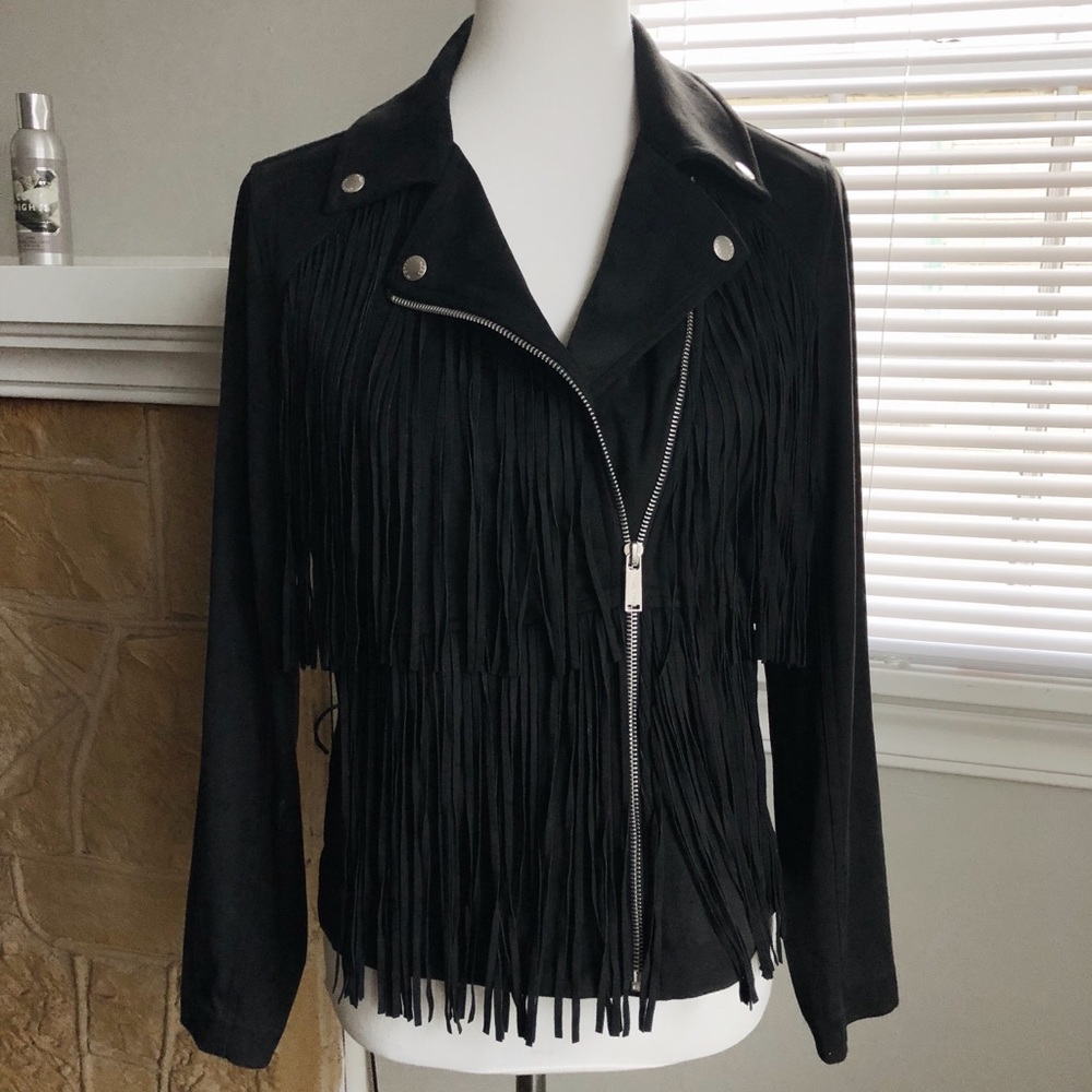 Michael by Michael Kors Suede Moto Jacket